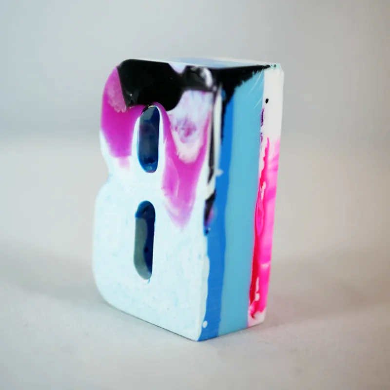 3D Fiberglass Resin Letters B-1